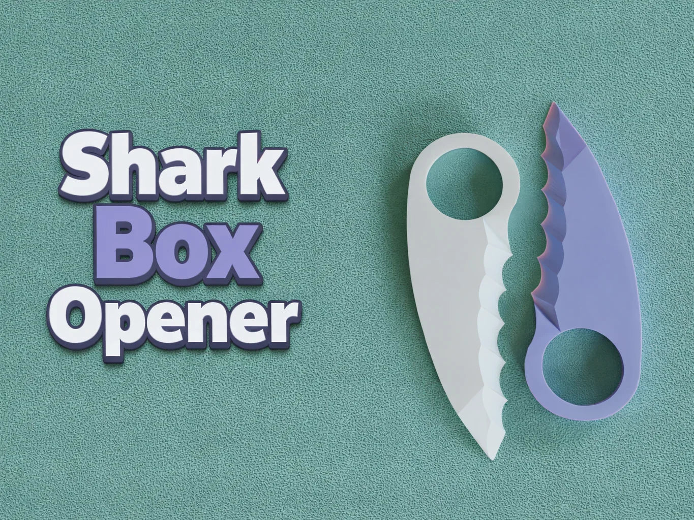Shark teeth box opener
