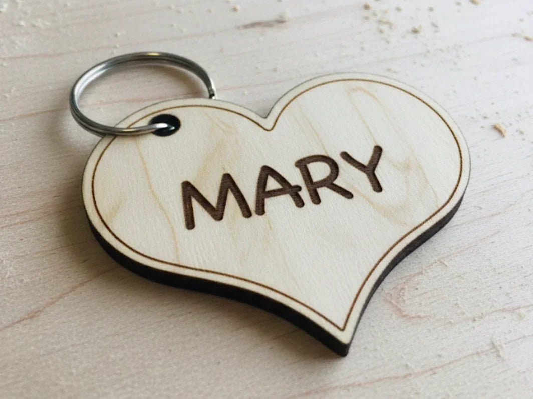 Customizable HEART Keychain