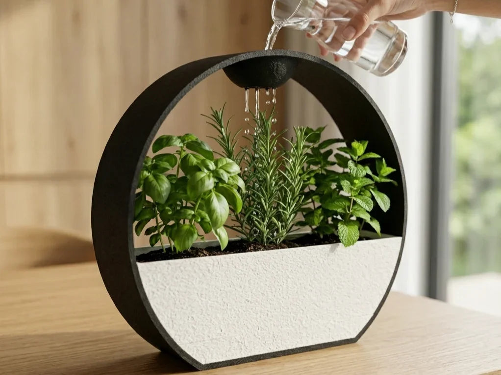 Stone Effect Self-Watering Planter